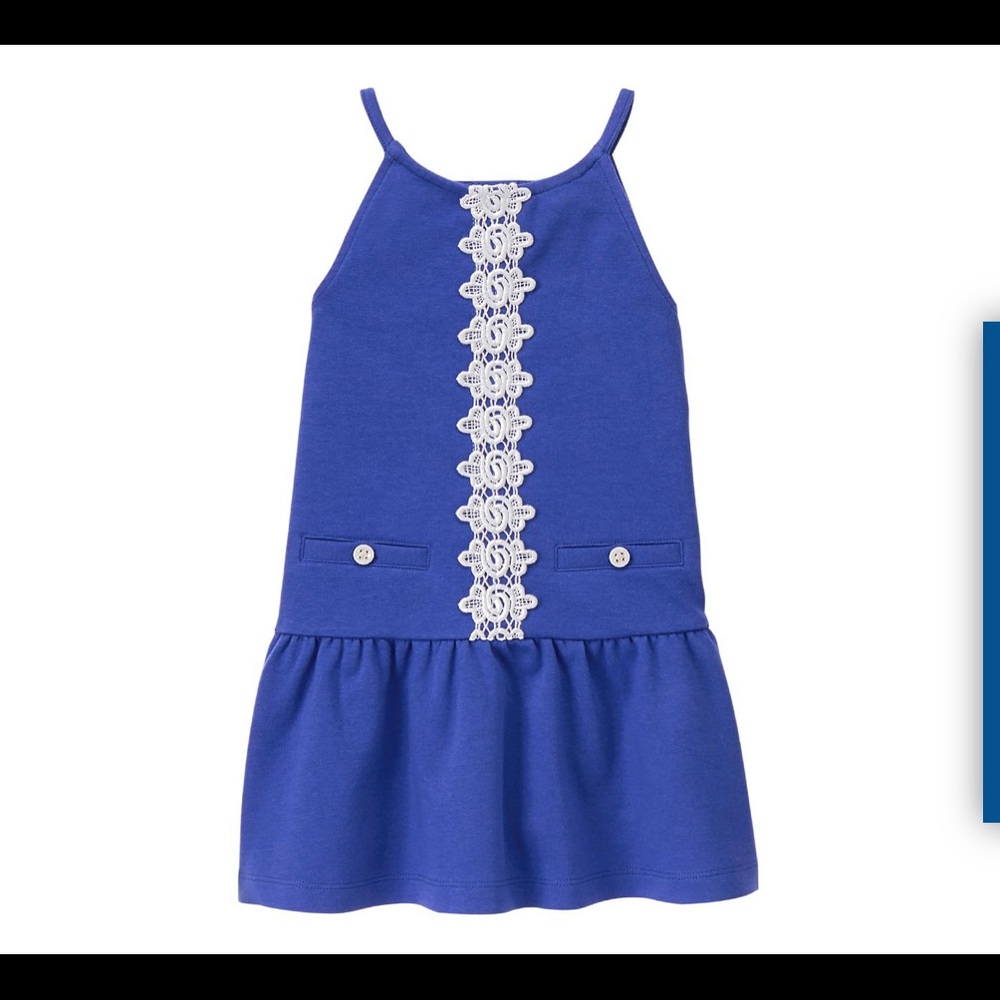 JANIE AND JACK CROCHET PONTE DRESS